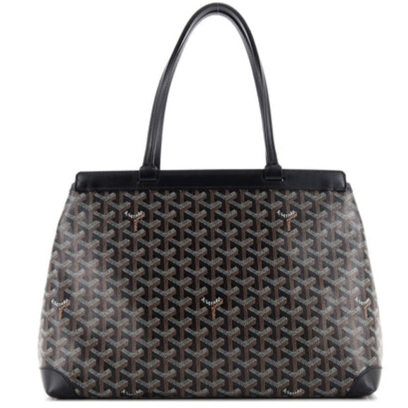 Goyard Handbags - Goyard Bellechasse PM - Black Coated Canvas EUC
